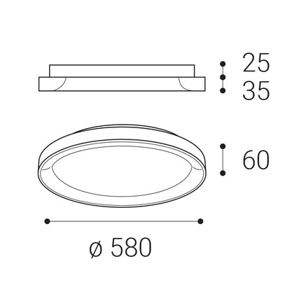 LED2 1273176CSTW Stropní svítidlo BELLA SLIM 58, N CASAMBI TW 48W 2700K-4000K matný nikl