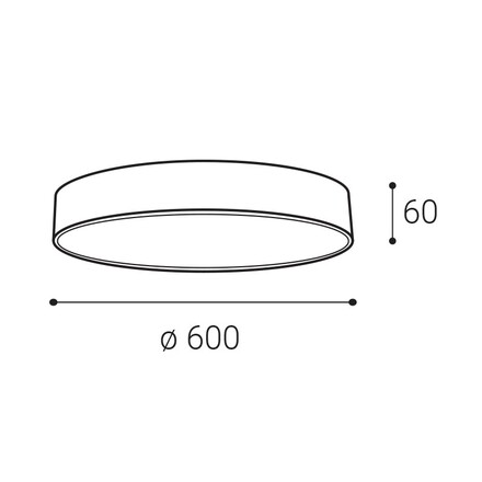 LED2 1274371ZBTW Stropní svítidlo MONO SLIM 60, W ZIGBEE TW 60W 2700K-4000K bílá