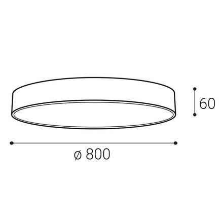 LED2 1274471ZBTW Stropní svítidlo MONO SLIM 80, W ZIGBEE TW 80W 2700K-4000K bílá