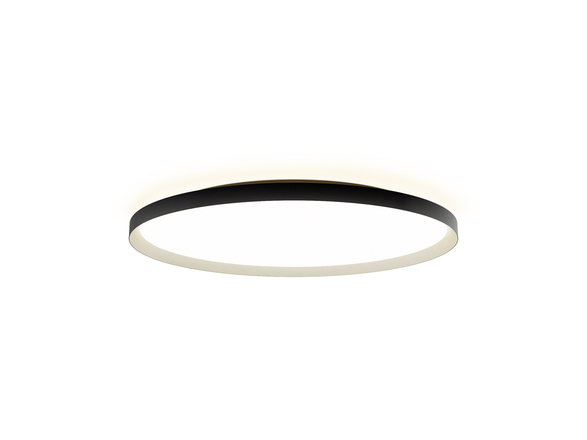 LED2 12750537CSTW Stropní svítidlo MOON 80, BCH CASAMBI TW 88W (76+12) 3000K-4000K černá/šampaň