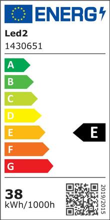 LED2 1430651 Stropní venkovní svítidlo SQUARE III 40 38W 3000K/3500K/4000K bílá