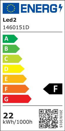 LED2 1460151D Stropní svítidlo YPSO 30, W DALI/PUSH DIM 10-22W 3000K/4000K bílá