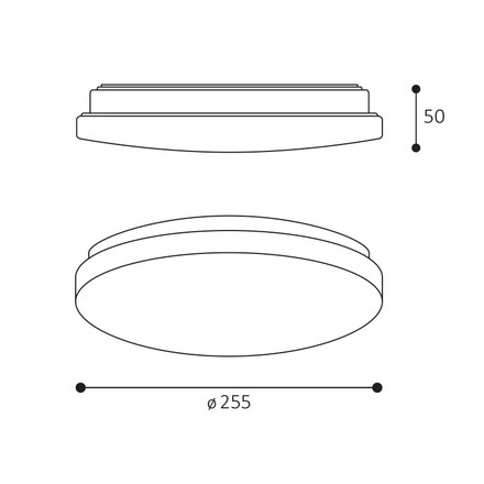 LED2 1470151D Stropní svítidlo JOTA II 26, W DALI/PUSH 12W 3000K/4000K bílá