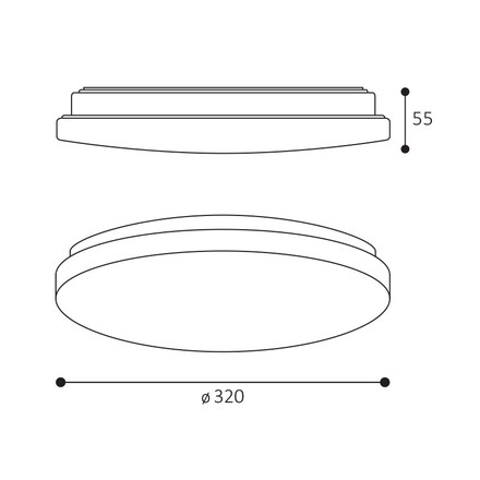 LED2 1470251 Stropní svítidlo JOTA II 33, W 18W 3000K/4000K bílá