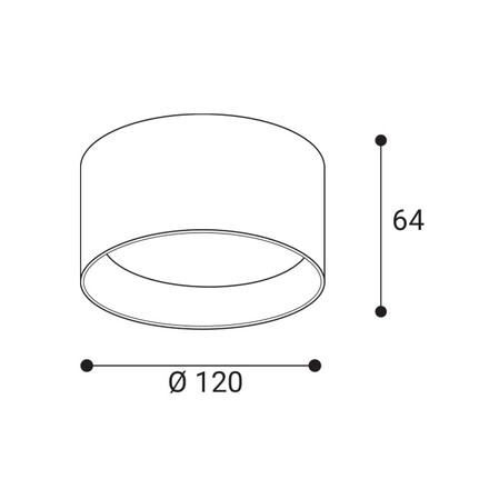 LED2 1480253DT Stropní svítidlo ZETA ON S, B TRIAC DIM 8-12W 3000K/3500K/4000K UGR černá