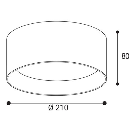 LED2 1481526CS Stropní svítidlo ZETA ON XL, N CASAMBI 25W 2700K UGR matný nikl