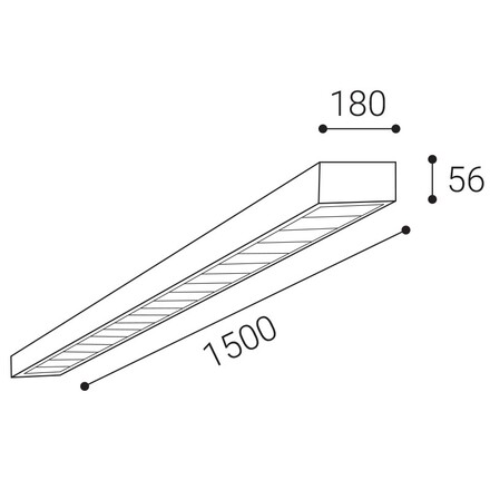 LED2 1570251D Stropní svítidlo SIMA II 150 DALI/PUSH 50W 3000K/3500K/4000K UGR bílá