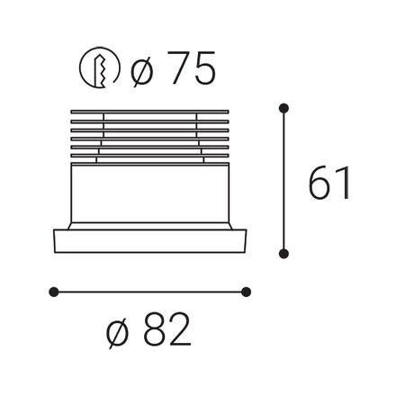 LED2 2151023DT Zápustné svítidlo SPOT II A, B TRIAC DIM 9W 2700K UGR černá