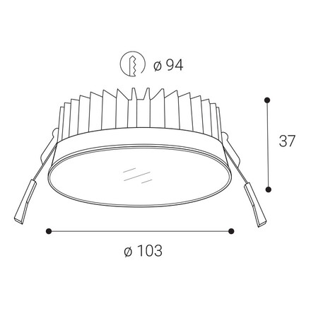 LED2 2151351 Zápustné svítidlo ZITA XS, W 8-15W 3000K/3500K/4000K bílá