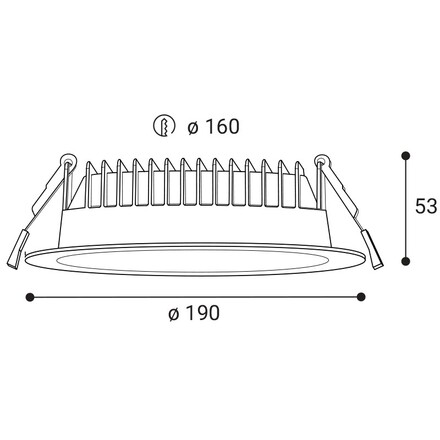LED2 2235351 KAPA 19, W 25W 3000K/3500K/4000K zápustná bílá