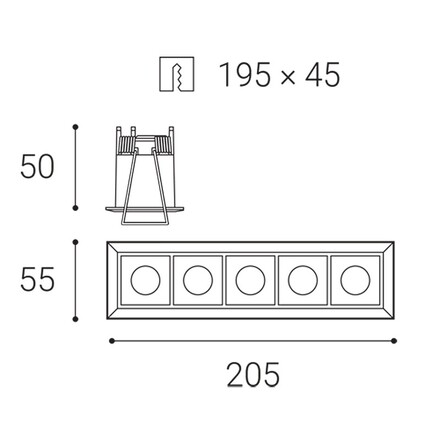 LED2 2312741 TECO 5, W 15W 4000K zápustné bílé