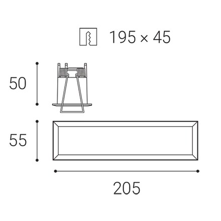 LED2 2312941DT TECO WW, W 15W 4000K zápustné bílé