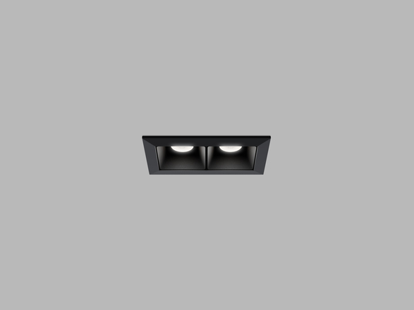 LED2 2491253D Zápustné svítidlo LINEAR II 2, B DALI/PUSH 4W 3000K/3500K/4000K UGR černá