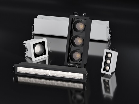 LED2 2560251D Zápustné svítidlo RIVA MINI 6, W DALI/PUSH 10W 3000K/3500K/4000K UGR bílá
