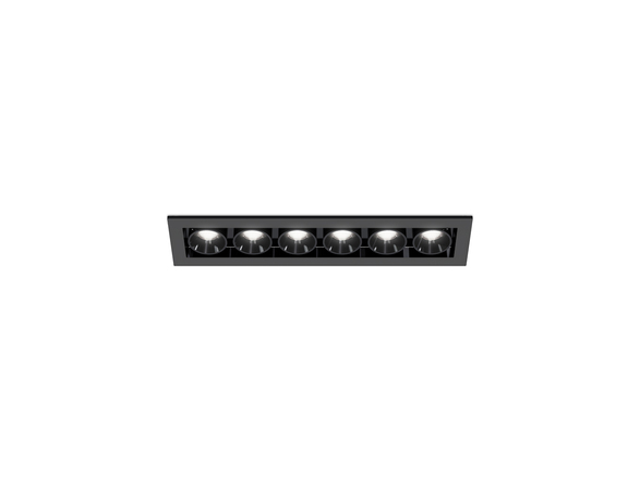 LED2 2560253 Zápustné svítidlo RIVA MINI 6, B 10W 3000K/3500K/4000K UGR černá
