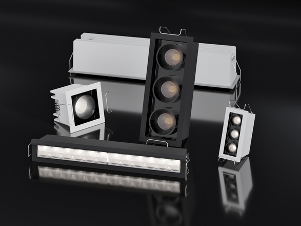 LED2 2560353 Zápustné svítidlo RIVA MINI 12, B 20W 3000K/3500K/4000K UGR černá