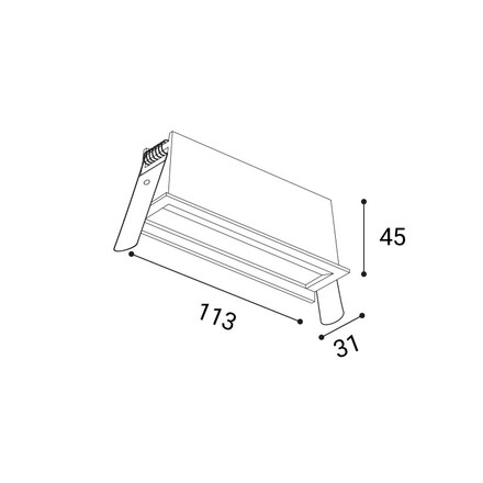 LED2 2560451DTW Zápustné svítidlo RIVA MINI WW 6, W DALI TW/PUSH TW 10W 3000K-4000K UGR bílá