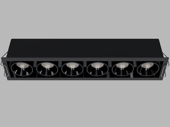 LED2 2560873DTW Zápustné svítidlo RIVA MAXI 6, B DALI TW/PUSH TW 30W 2700K-4000K UGR černá