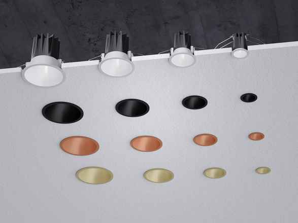 LED2 2561153D Zápustné svítidlo NINO M, B DALI/PUSH 9W 3000K/3500K/4000K UGR černá