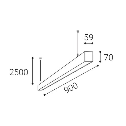 LED2 3237951ZBTW Závěsné svítidlo NOLI II 90 P-Z, W ZIGBEE TW 30W 3000K-4000K bílá