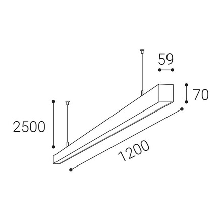 LED2 3238151DT Závěsné svítidlo NOLI II 120 P-Z, W TRIAC 40W 3000K/3500K/4000K bílá