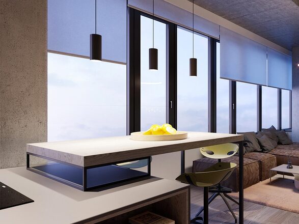 LED2 3251443CS Závěsné svítidlo LUKY Z, B CASAMBI 20W 4000K UGR černá