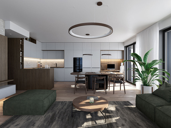 LED2 3271877CSTW Závěsné svítidlo BELLA SLIM 48 P-Z, G CASAMBI TW 38W 2700K-4000K zlatá