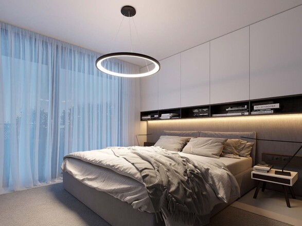 LED2 3271958DT BELLA SLIM 78 P-Z, CF DIM 60W 2CCT 3000K/4000K závěsné kávové