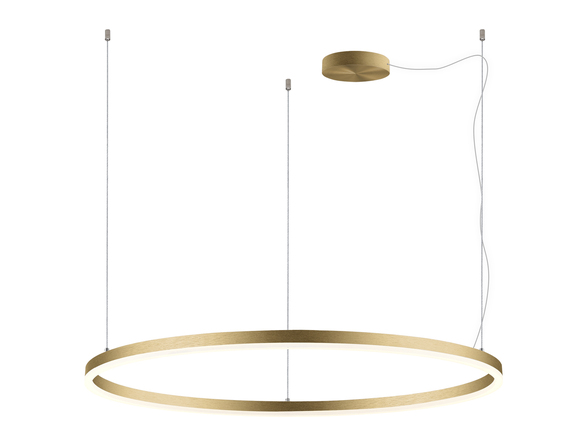 LED2 3273477D Závěsné svítidlo CIRCLE 100 P-Z, G DALI/PUSH 80W 2700K/3000K/4000K zlatá