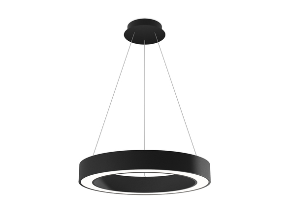 LED2 3273853D Závěsné svítidlo SATURN SLIM 60 P-Z, B DALI/PUSH DIM 50W 2CCT 3000K/4000K černá