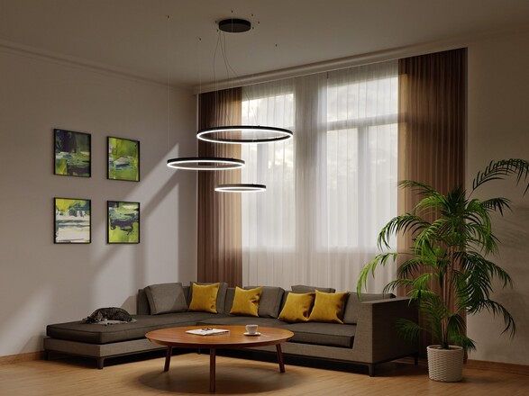 LED2 3274651CSTW Závěsné svítidlo CIRCLE SET 2 P-Z, W CASAMBI TW 104W 3000K-4000K bílá