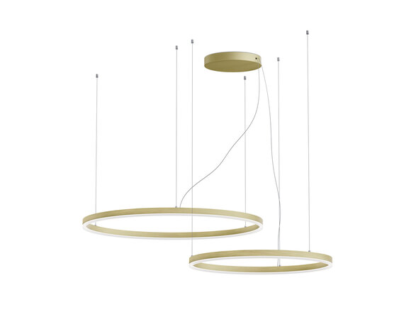 LED2 3274677CSTW Závěsné svítidlo CIRCLE SET 2 P-Z, G CASAMBI TW 104W 2700K-4000K zlatá