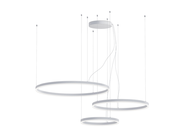 LED2 3274751D Závěsné svítidlo CIRCLE SET 3 P-Z, W DALI/PUSH DIM 136W 3000K/4000K bílá