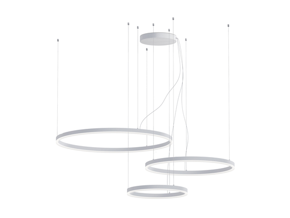 LED2 3274771D Závěsné svítidlo CIRCLE SET 3 P-Z, W DALI/PUSH 136W 2700K/3000K/4000K bílá