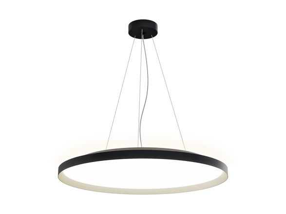 LED2 32750537CSTW Závěsné svítidlo MOON 80 P/N-Z, BCH CASAMBI TW 88W (76+12) 3000K-4000K černá/šampaň