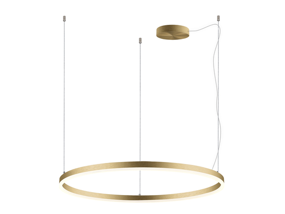 LED2 3276277CSTW Závěsné svítidlo CIRCLE 80 P-Z/ST, G CASAMBI TW 62W 2700K-4000K zlatá