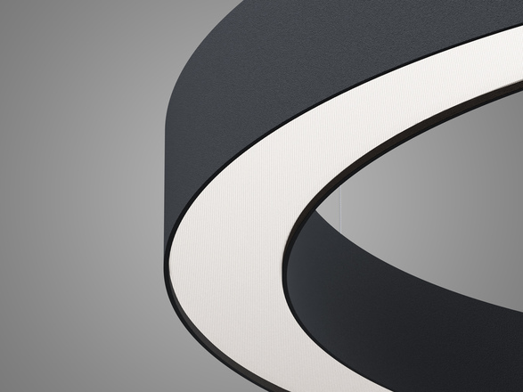 LED2 3276573CSTW Závěsné svítidlo SATURN SLIM II 100 P/N-Z, B CASAMBI TW 120W (80+40) 2700K-4000K černá