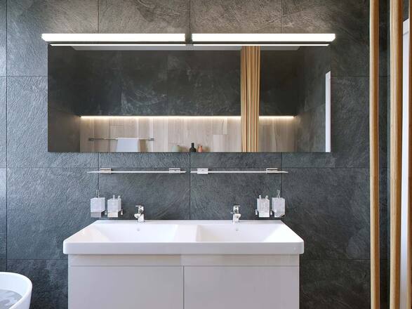 LED2 4070655DTW Nástěnné svítidlo TONDA 90 DALI TW/PUSH TW 18W 3000K-4000K chrom