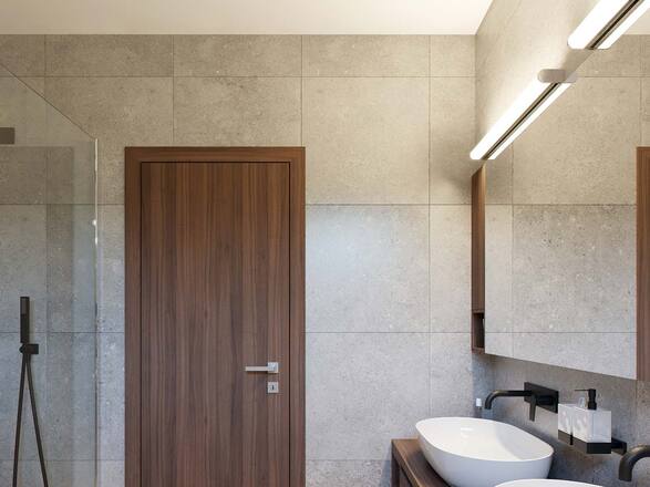 LED2 4070655DTW Nástěnné svítidlo TONDA 90 DALI TW/PUSH TW 18W 3000K-4000K chrom