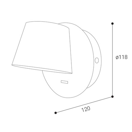LED2 4580321 Nástěnné svítidlo KOTO, W 6W 2700K bílá