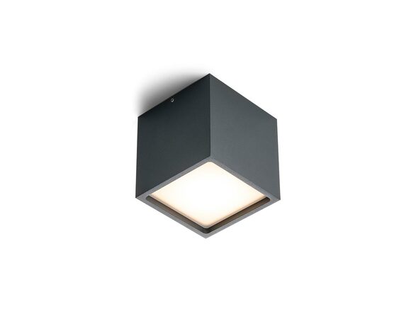 LED2 5111134DT Venkovní stropní svítidlo CUBE, A TRIAC 12W 3000K antracit