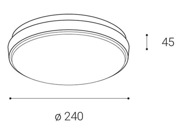 LED2 LUNA L, A STROPNÍ ANTRACITOVÉ IP54 5130734