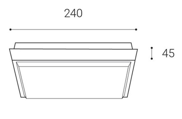LED2 QUADO L, A STROPNÍ ANTRACITOVÉ IP54 5130934