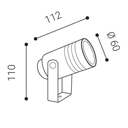 LED2 NAVY, A REFLEKTOR ANTRACITOVÉ IP54 5131204