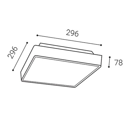 LED2 5200254CS Stropní venkovní svítidlo SOLO, A CASAMBI 16W 3CCT 3000K/4000K/6500K antracit