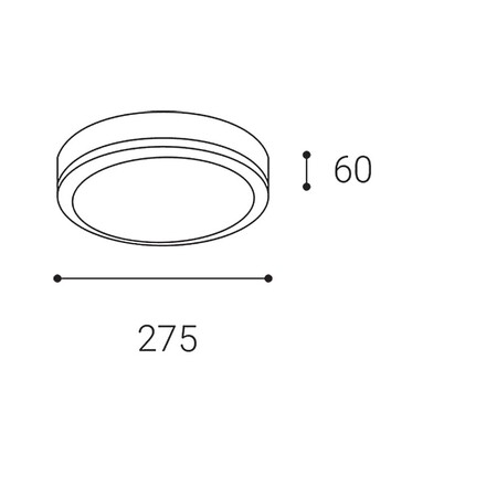 LED2 5233953CS Stropní venkovní svítidlo KERY, B CASAMBI 18W 3CCT 3000K/4000K/5700K černá