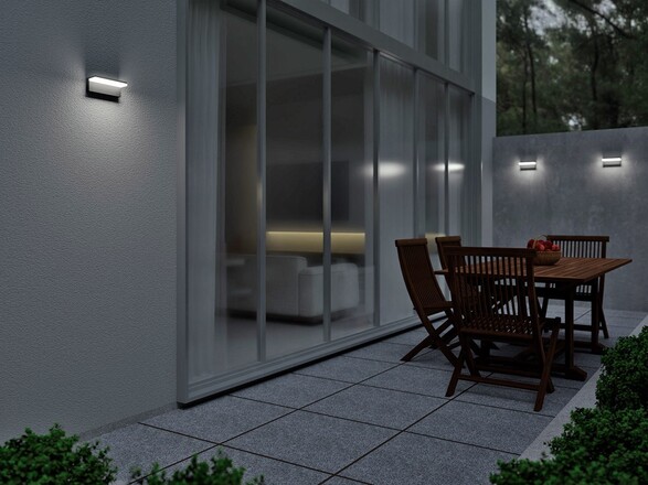 LED2 5400254 HUGO II, A IR 9W 3000K/4000K nástěnná antracit