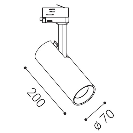 LED2 6090431D Lištové svítidlo MATRIX 2, W DALI/PUSH 20W 3000K bílá