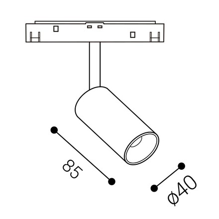LED2 6094241 Lištové svítidlo MAGO II S, W 6W 4000K bílá
