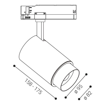 LED2 6095331 Lištové svítidlo LEON, W 12-35W 3000K bílá